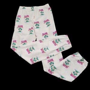 Club Camel Vtg‎ Pajama Pants Tagged XL Fits Like Sm Cigarette Promo Graphic USA